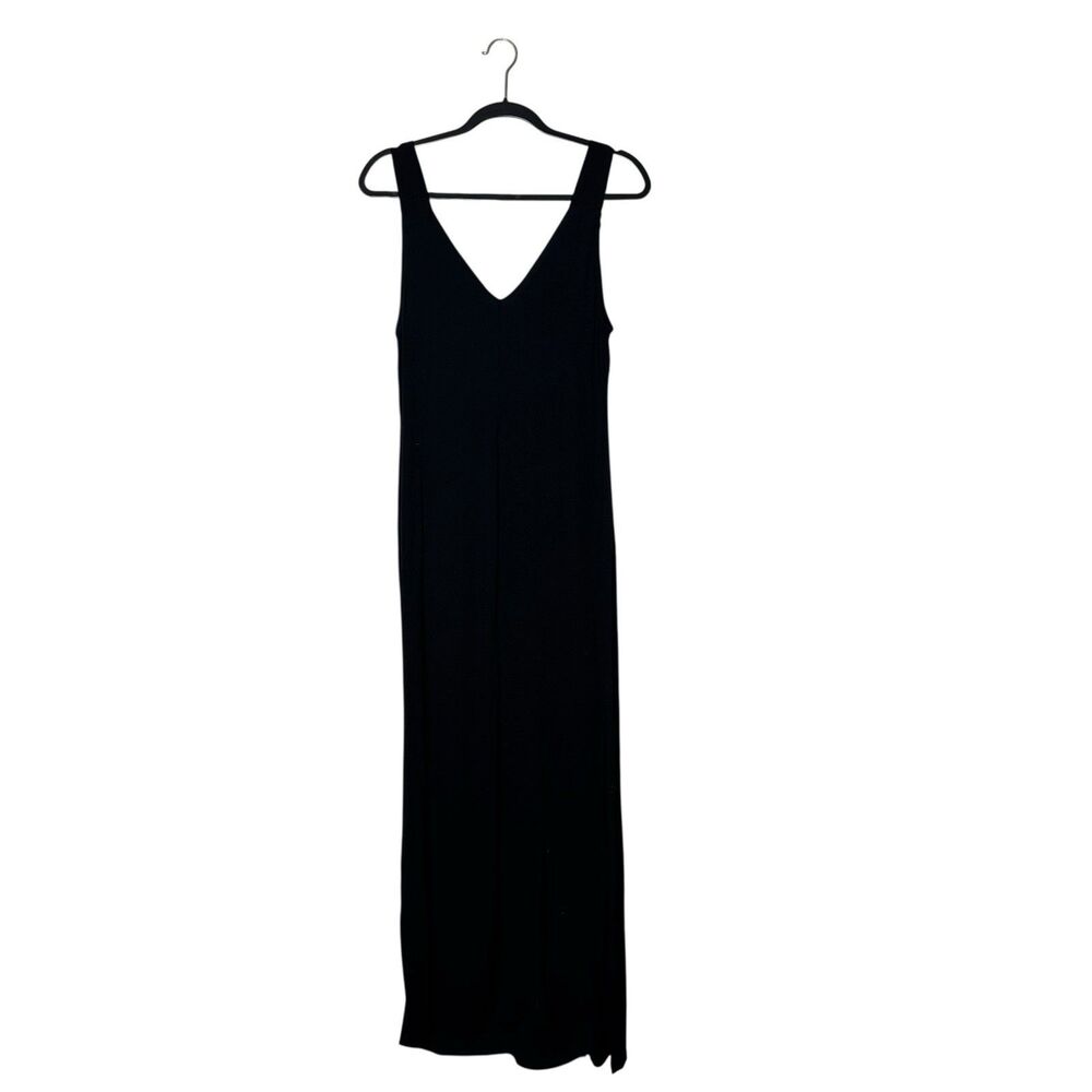 Green Envelope Los Angeles Black Maxi Dress Size L‎ Gold Hardware Resortcore EUC - Picture 6 of 6